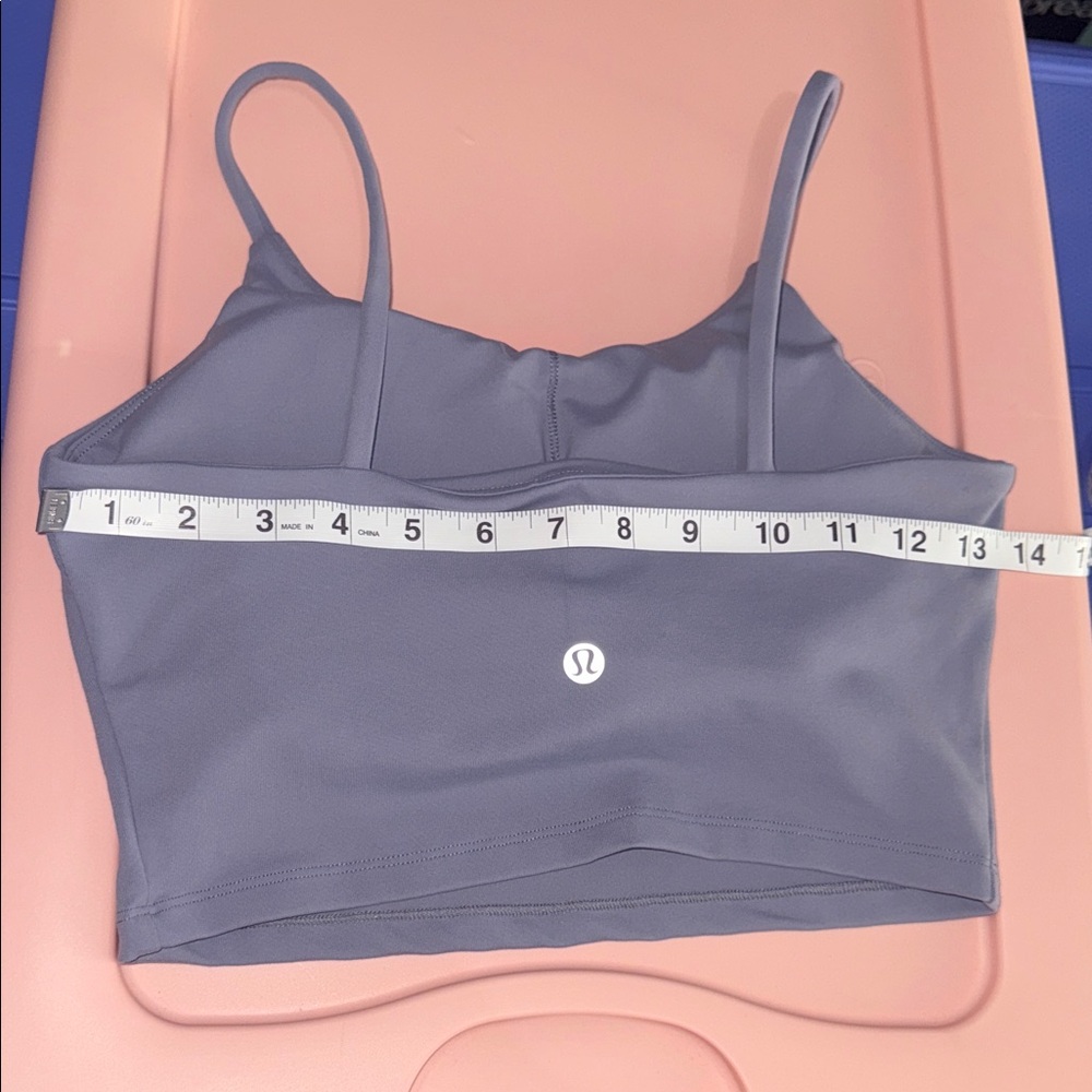 lululemon athletica Lavender Gray Strappy Crop Top - Picture 5 of 8